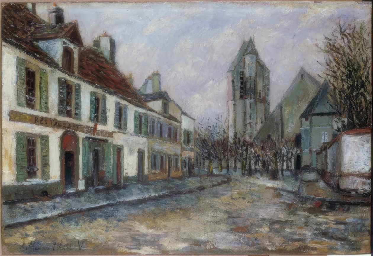 Dorfplatz av Maurice Utrillo