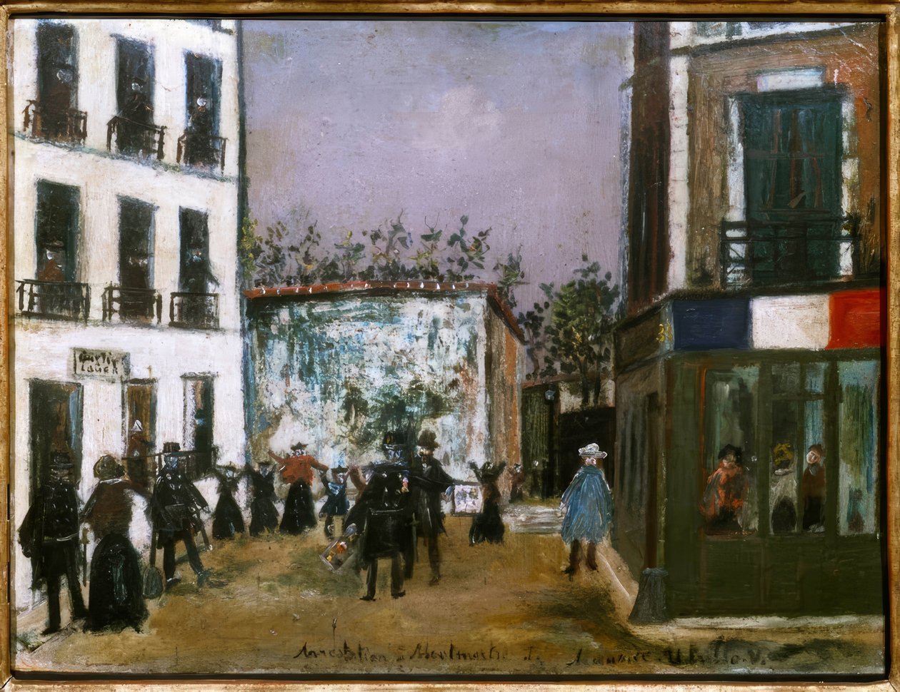 Arrestasjon i Montmartre av Maurice Utrillo