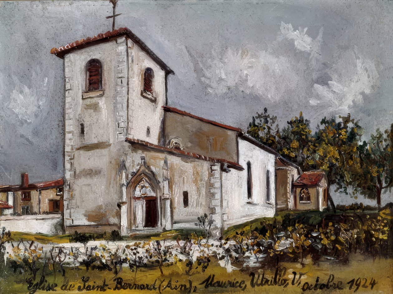 Sankt Bernhards kirke av Maurice Utrillo