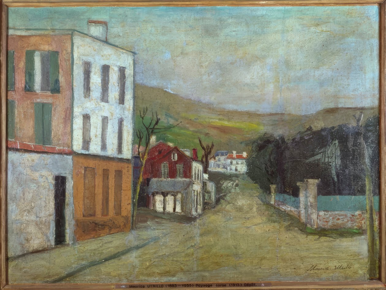 Korsikansk landskap av Maurice Utrillo