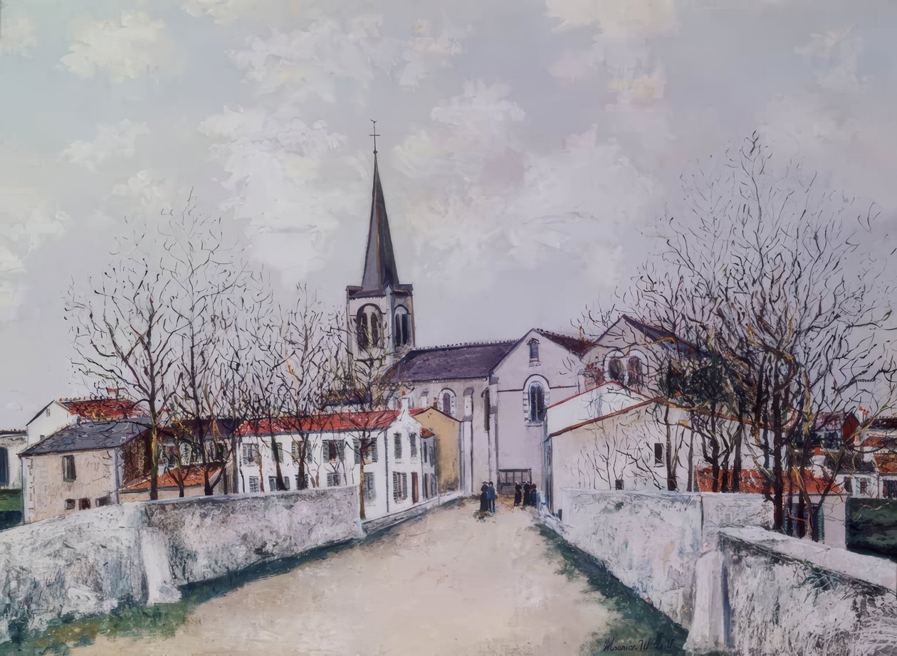 LANDSBYEN PARIS av Maurice Utrillo