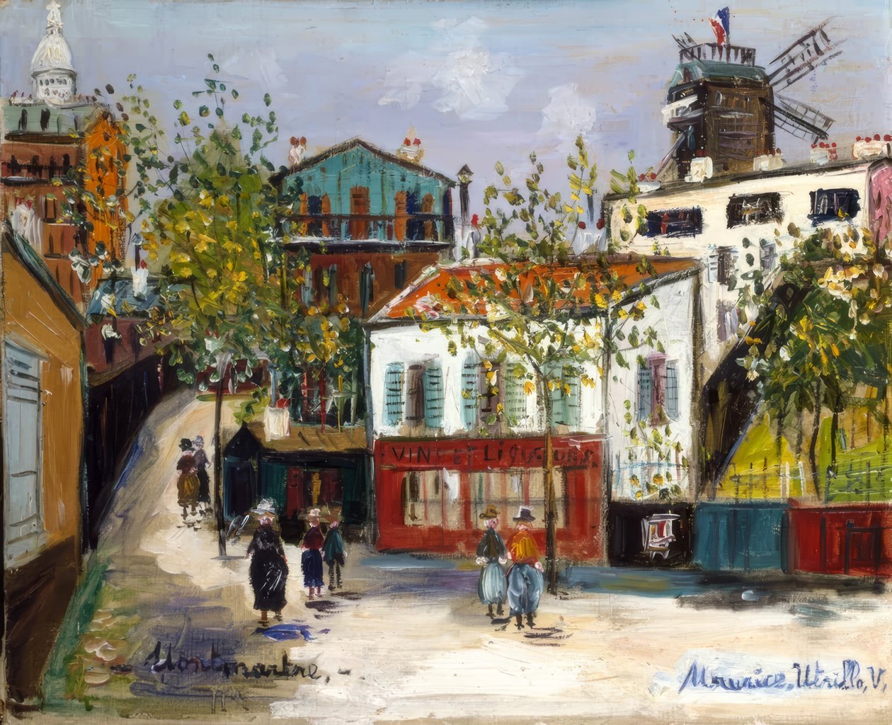 Maquis i Montmartre av Maurice Utrillo