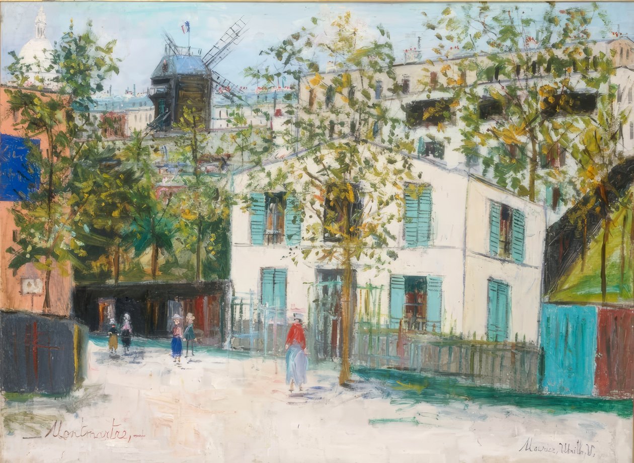 Maquis av Montmartre av Maurice Utrillo