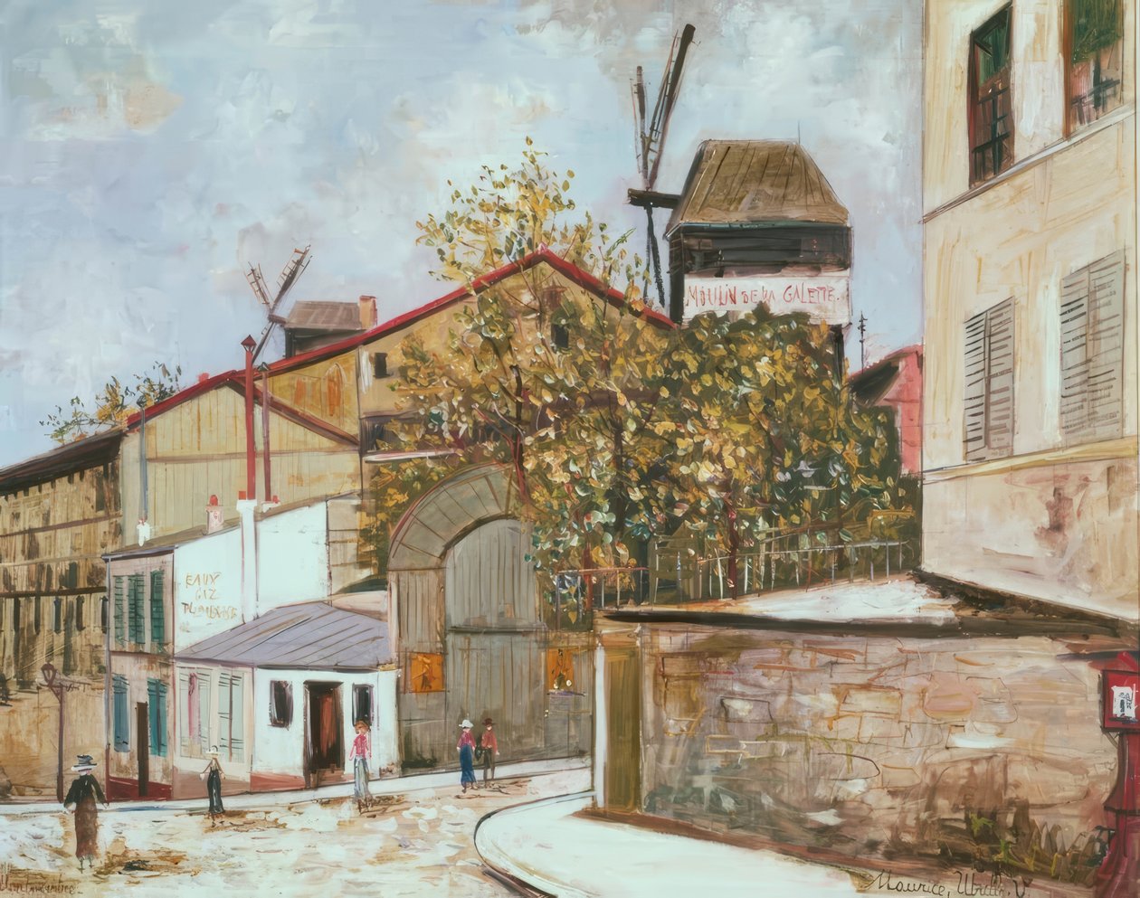Moulin de la Galette av Maurice Utrillo