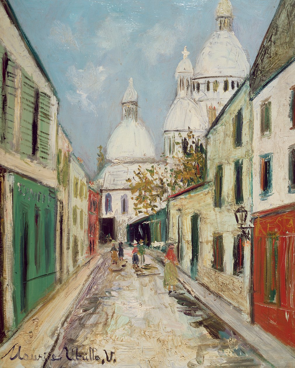 Det hellige hjerte (panel) av Maurice Utrillo