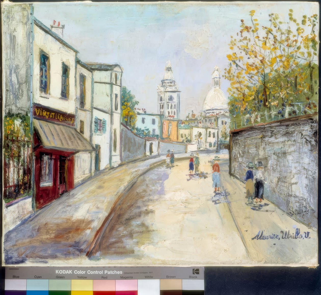 Montmartre, Rue de l#39;Abreuvoir av Maurice Utrillo