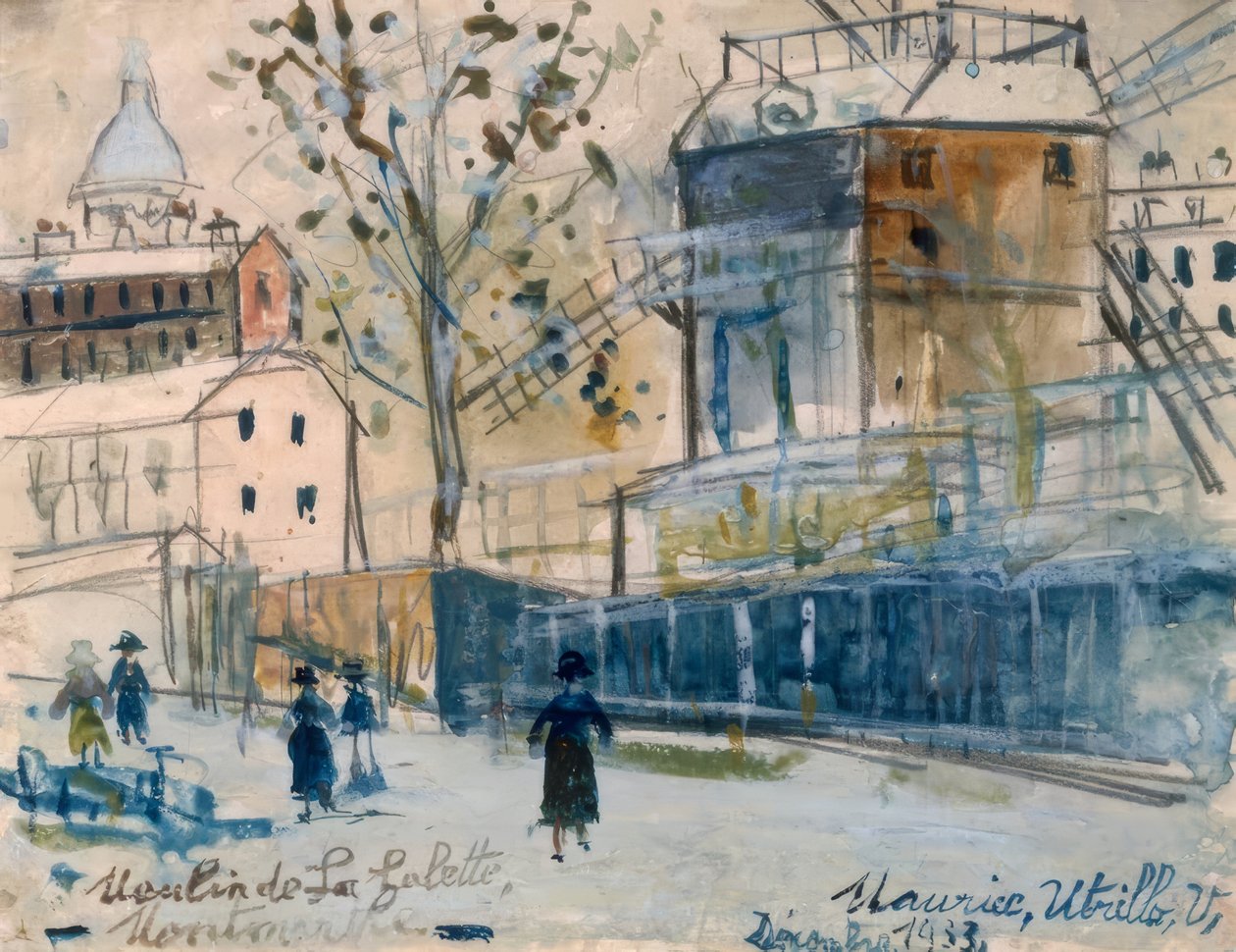 Moulin de la Galette av Maurice Utrillo