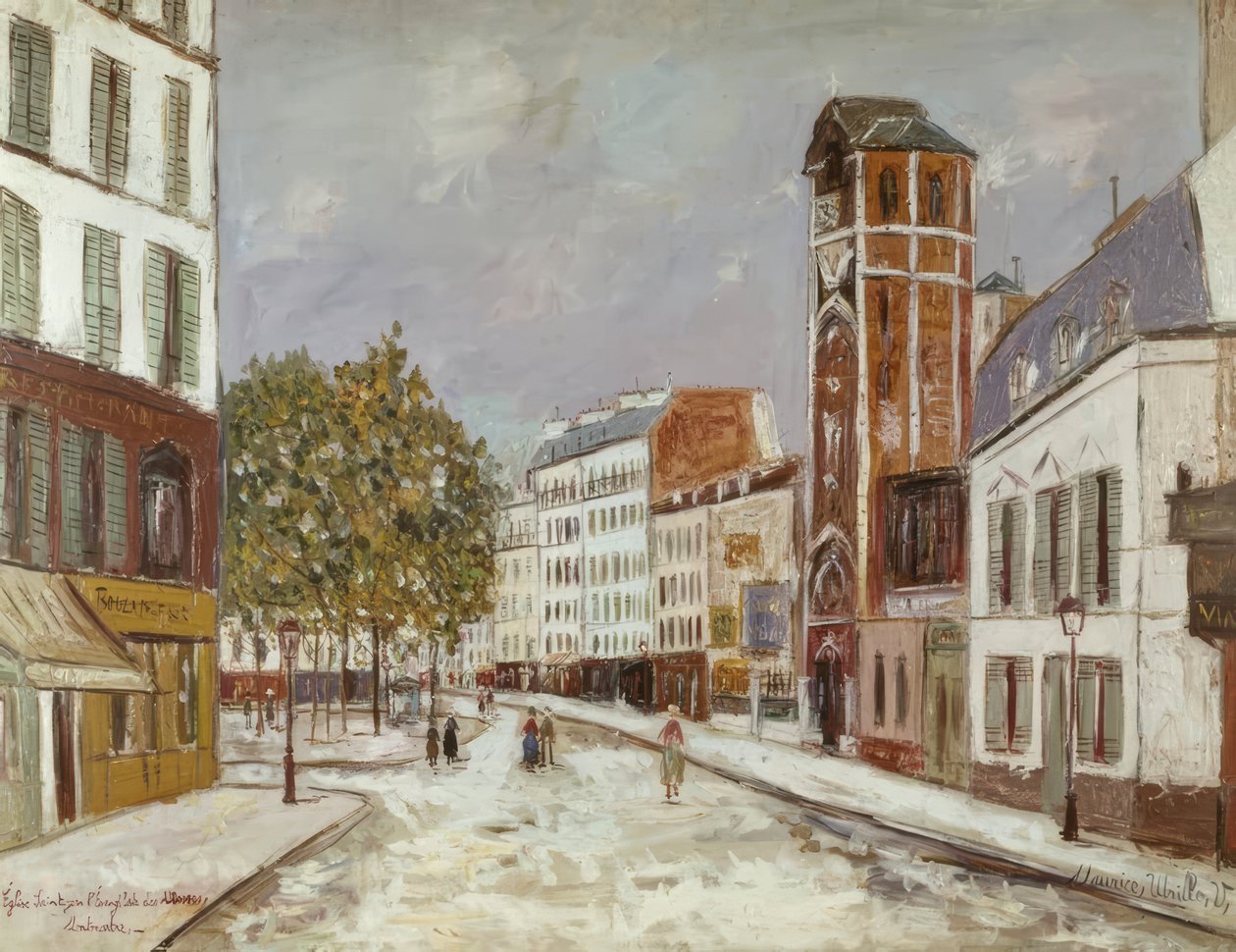 Place des Abbesses av Maurice Utrillo