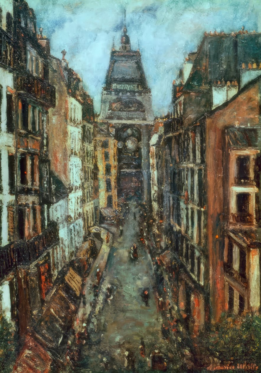 Rue André del Sarte av Maurice Utrillo