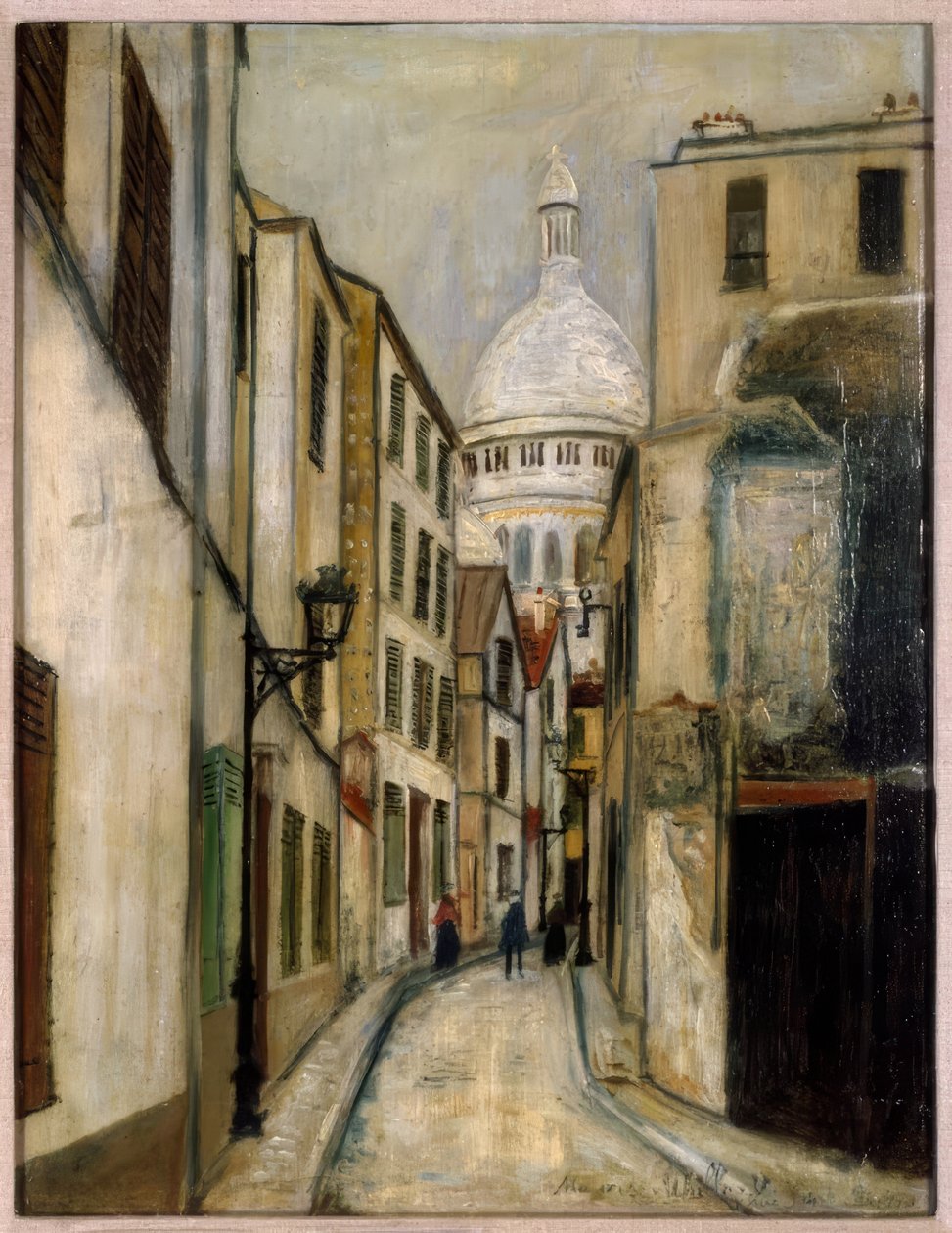 Saint-Rustique-gaten av Maurice Utrillo