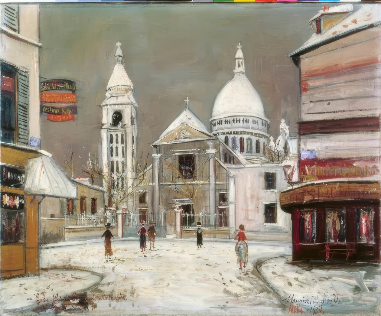 Rue du Mont-Cenis, i Montmartre av Maurice Utrillo