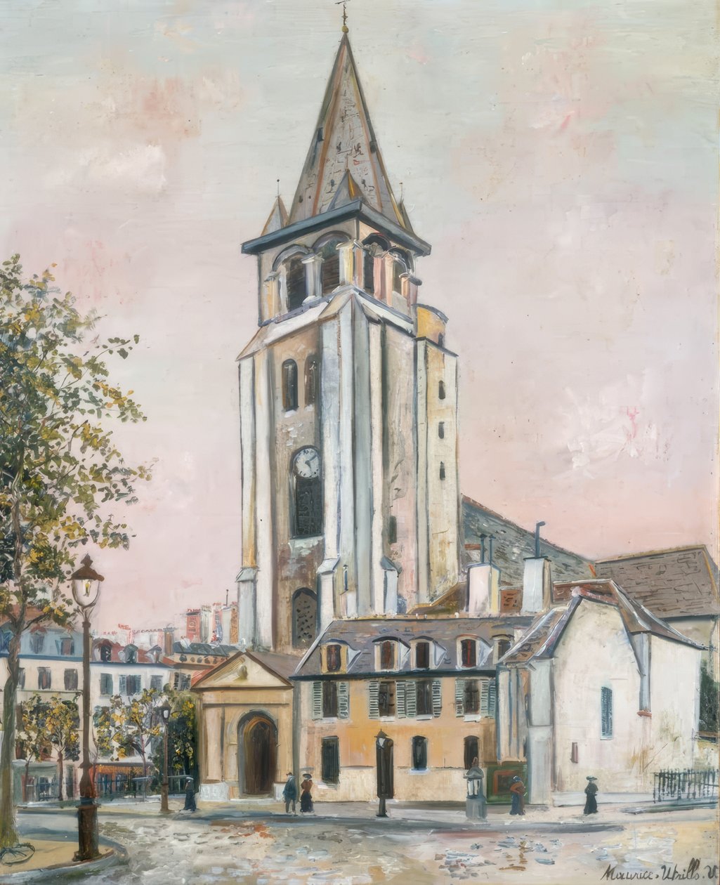 Saint-Germain-des-Prés av Maurice Utrillo