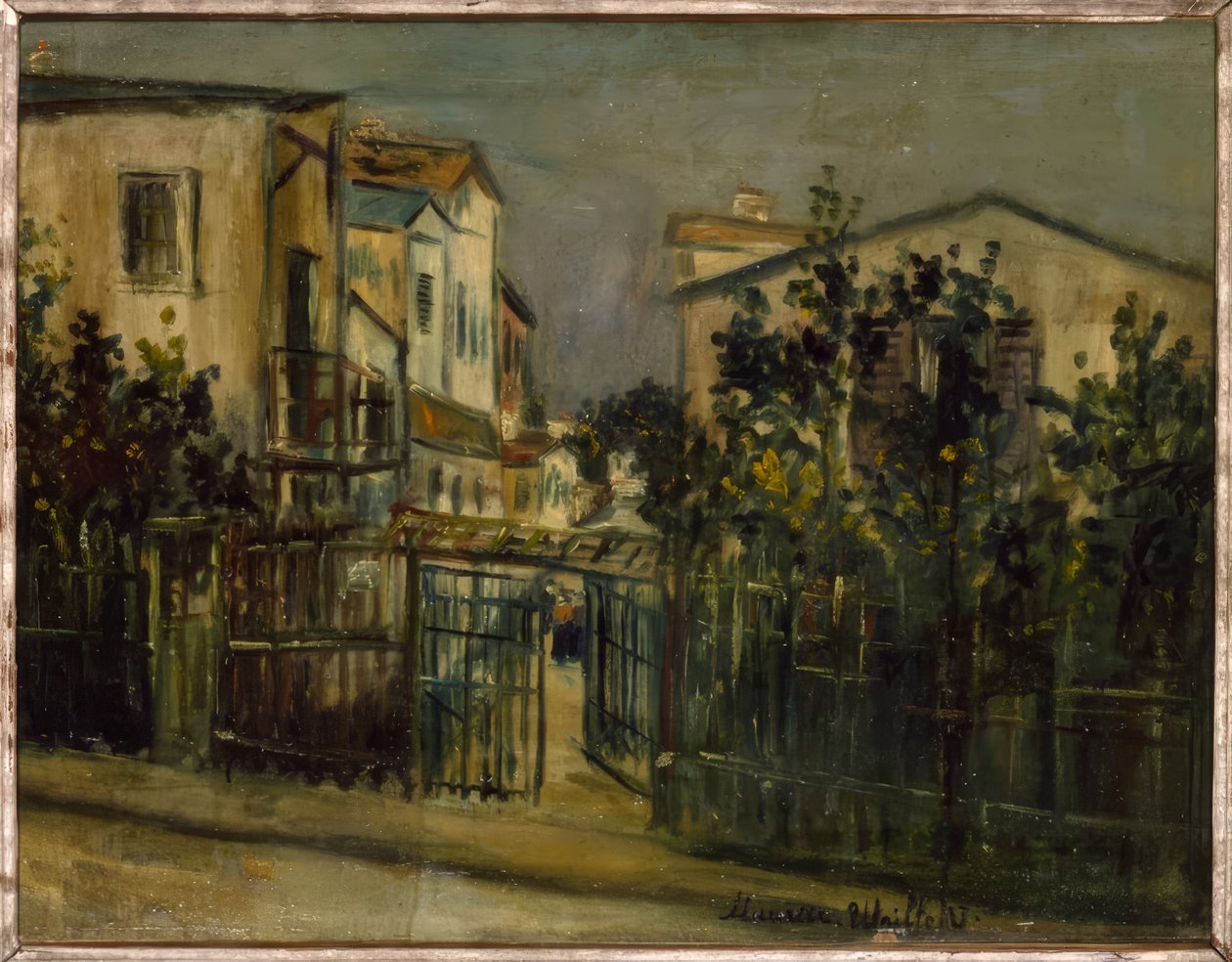 Gatescene Montmartre av Maurice Utrillo