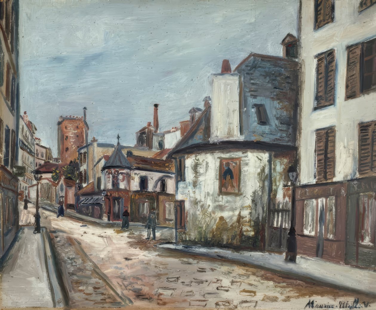 Tavernaen quot;La Belle Gabriellequot; av Maurice Utrillo