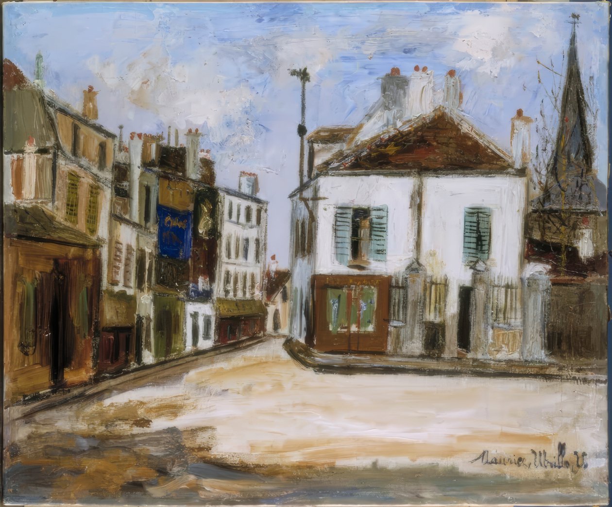 Forstadsgate av Maurice Utrillo