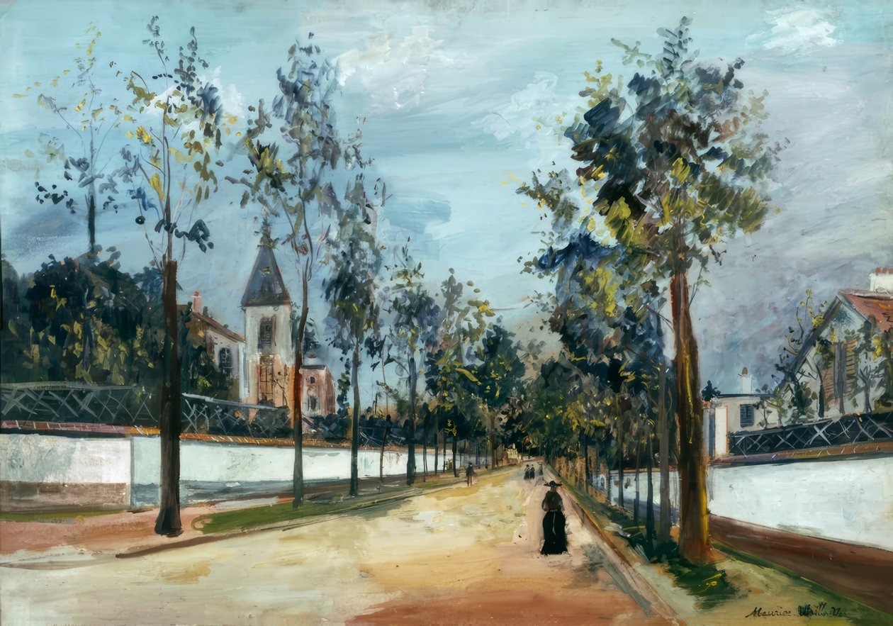 Forstadsgate av Maurice Utrillo