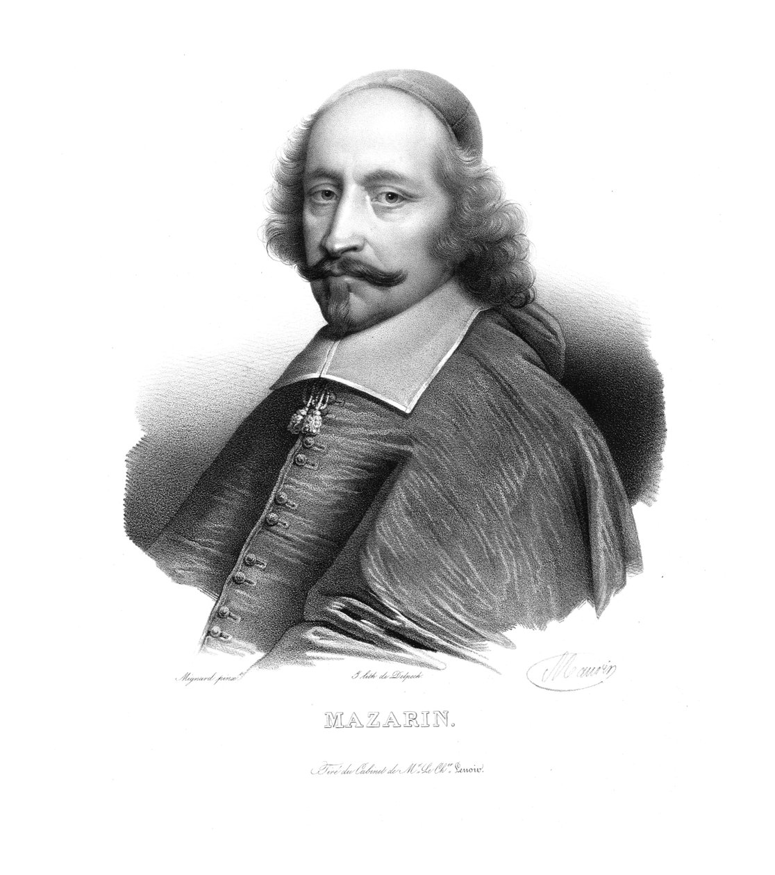 Kardinal Mazarin, ca 1820-tallet. av Maurin