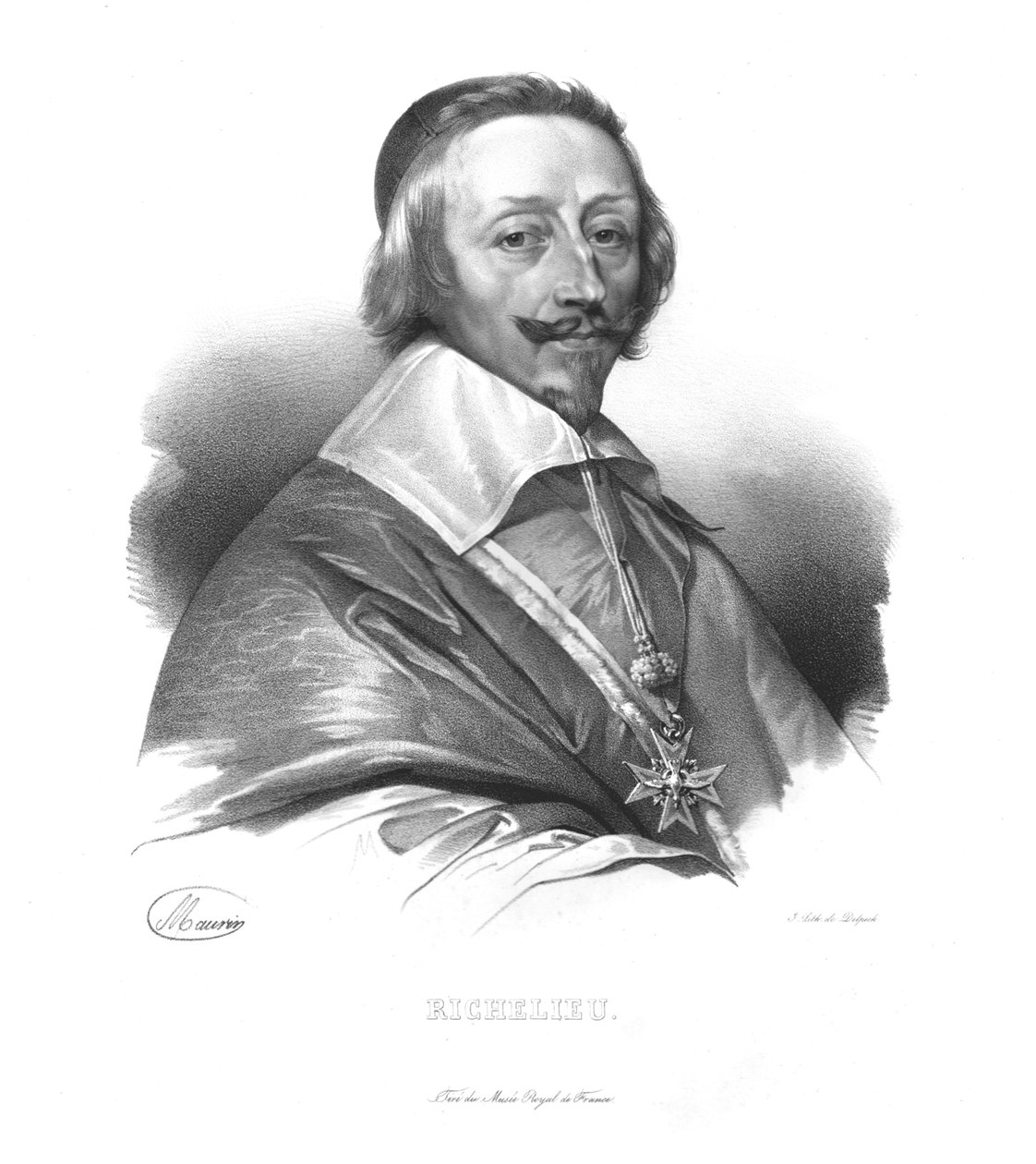 Kardinal Richelieu, ca 1820-tallet av Maurin