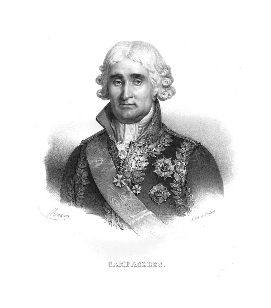 Jean Jacques Regis de Cambaceres, ca 1820-tallet. av Maurin