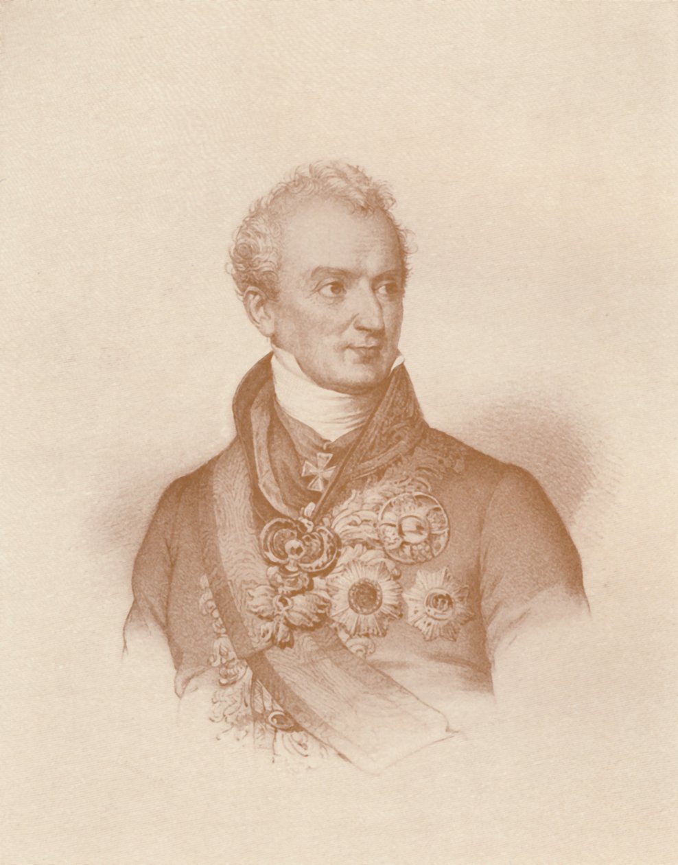 Prins Clemens Wenzel Nepomuk Lothar Von Metternich-Winneburg, c1830, 1896 av Maurin