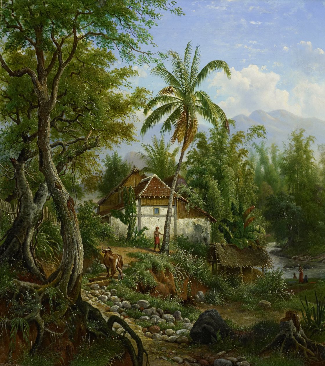 indisk landskap av Maurits E.H.R. van den Kerkhoff