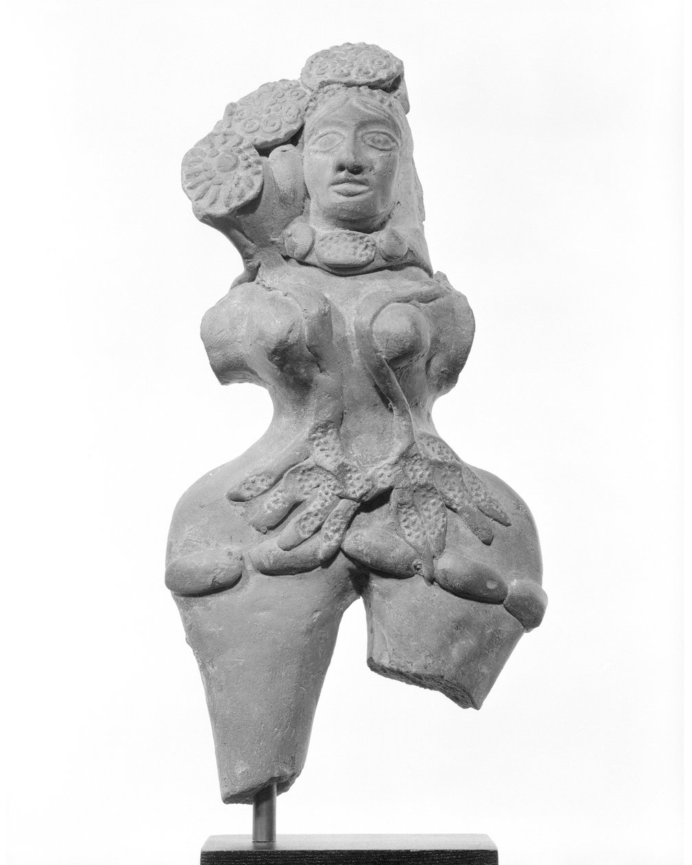Modergudinnefigur, 3.-2. århundre f.Kr. (terrakotta) (se også 861278) av Mauryan Mauryan