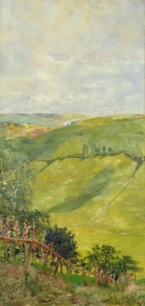 Sommerlandskap, 1884-85 av Max Klinger