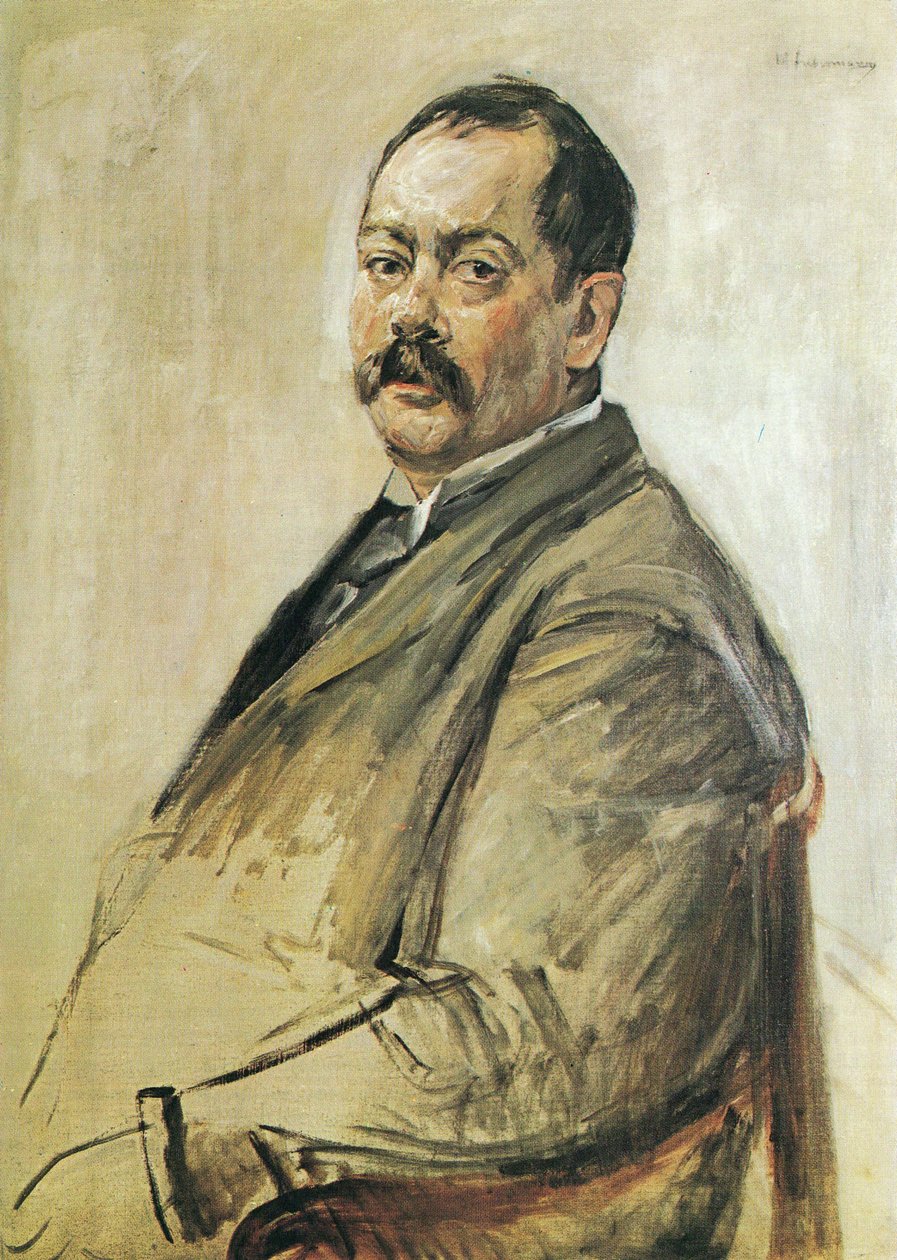 Portrett av maleren Lovis Corinth av Max Liebermann