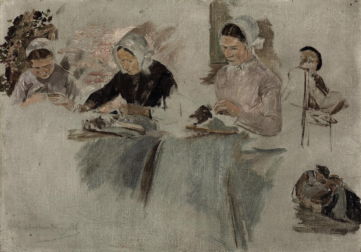 Brabant blonder beslutningstakere av Max Liebermann