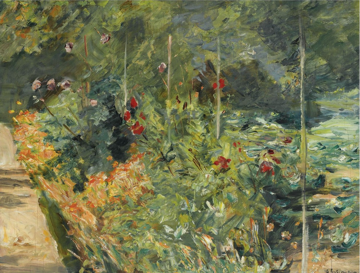 Kjøkkenhagen i Wannsee i vest av Max Liebermann