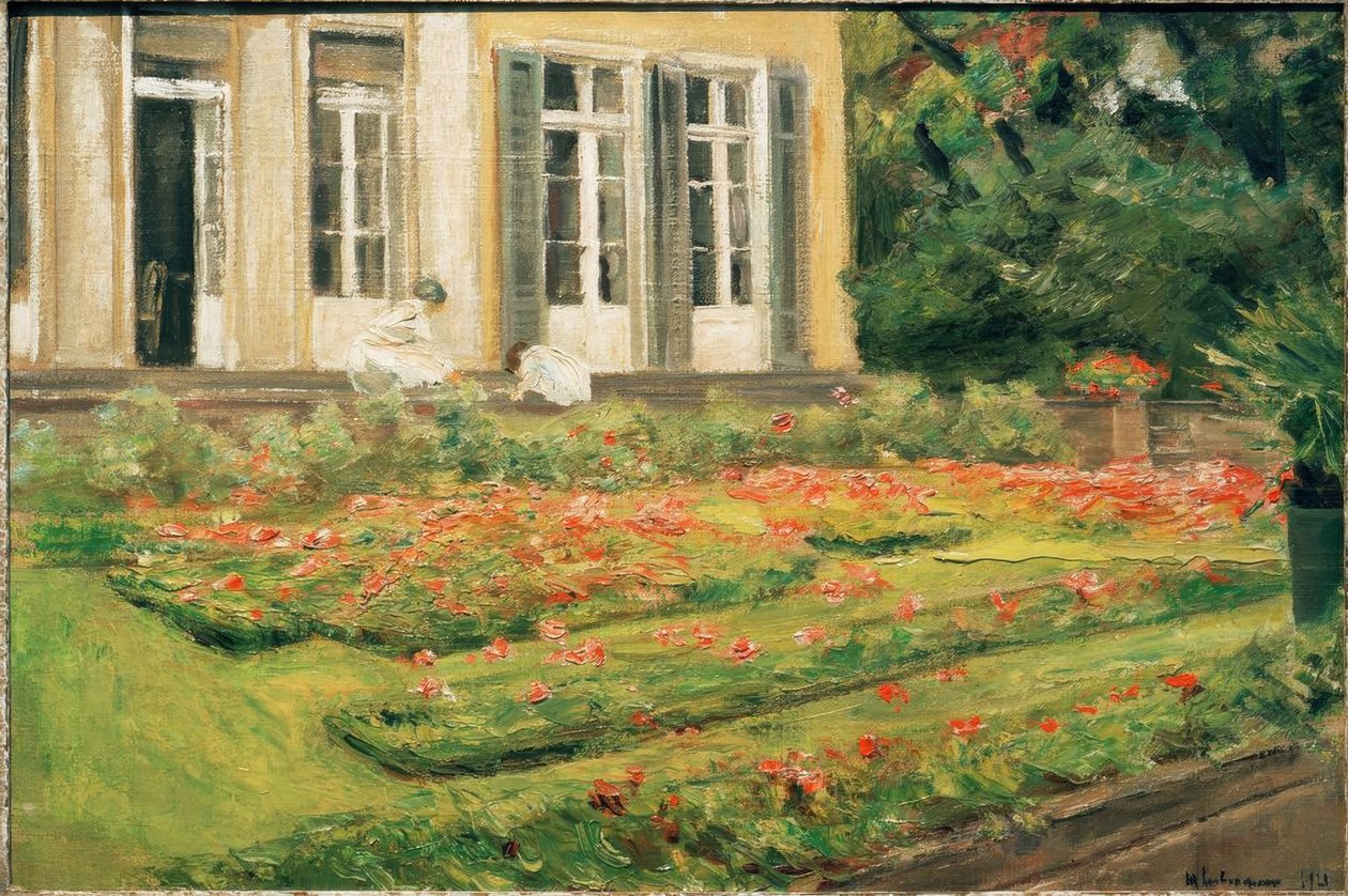 Blomsterterrassen i Wannsee-hagen mot nordvest av Max Liebermann