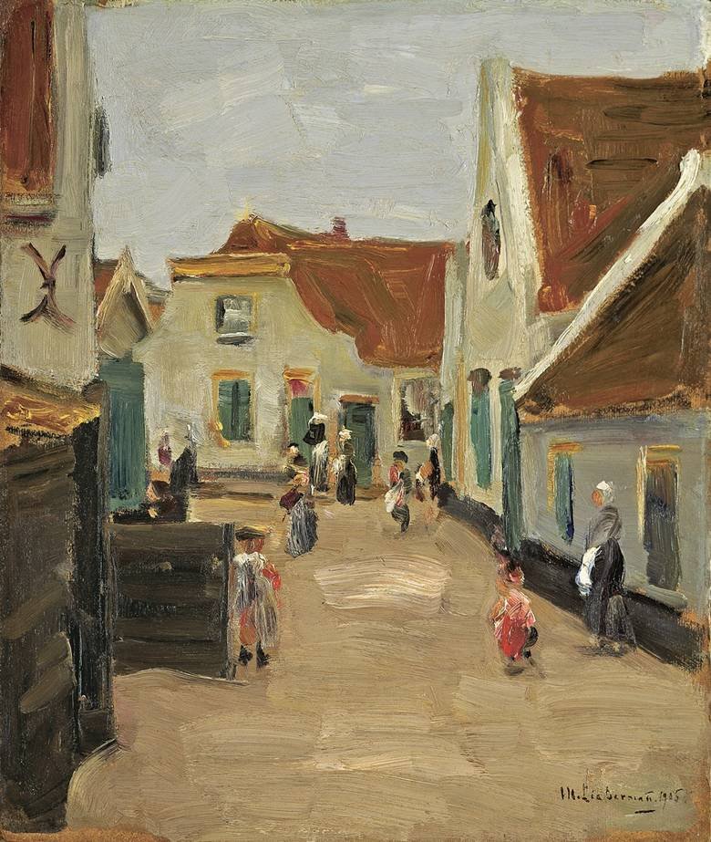 Dorfstrasse i Noordwijk av Max Liebermann