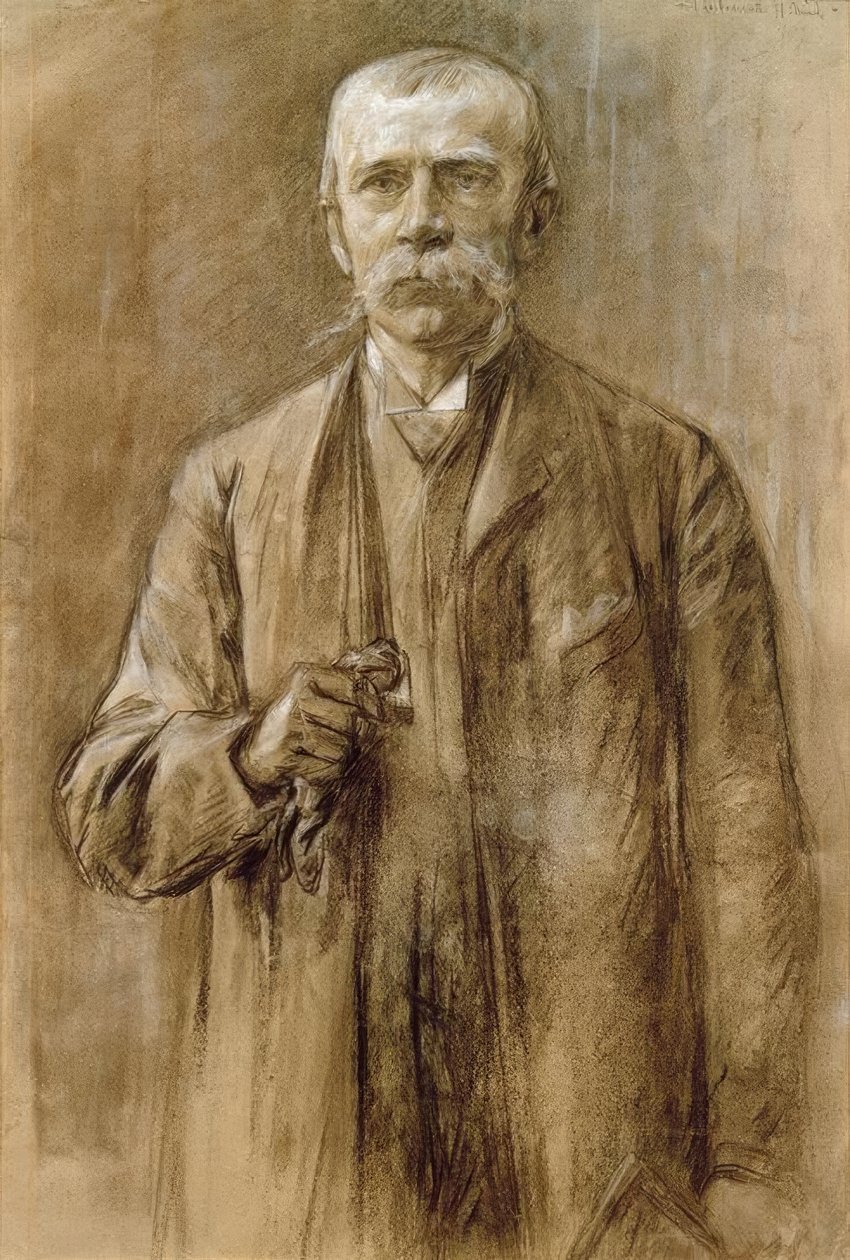 Fritz von Uhde / tegning av Max Liebermann av Max Liebermann