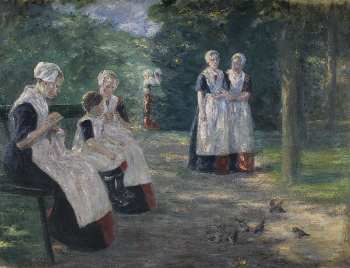 Hage til det kommunale barnehjemmet i Amsterdam av Max Liebermann
