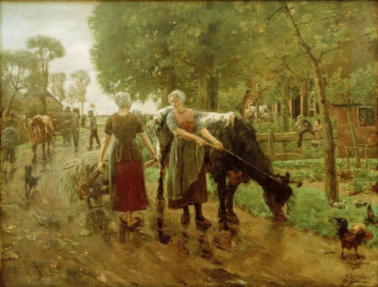 nederlandsk landsbygate av Max Liebermann