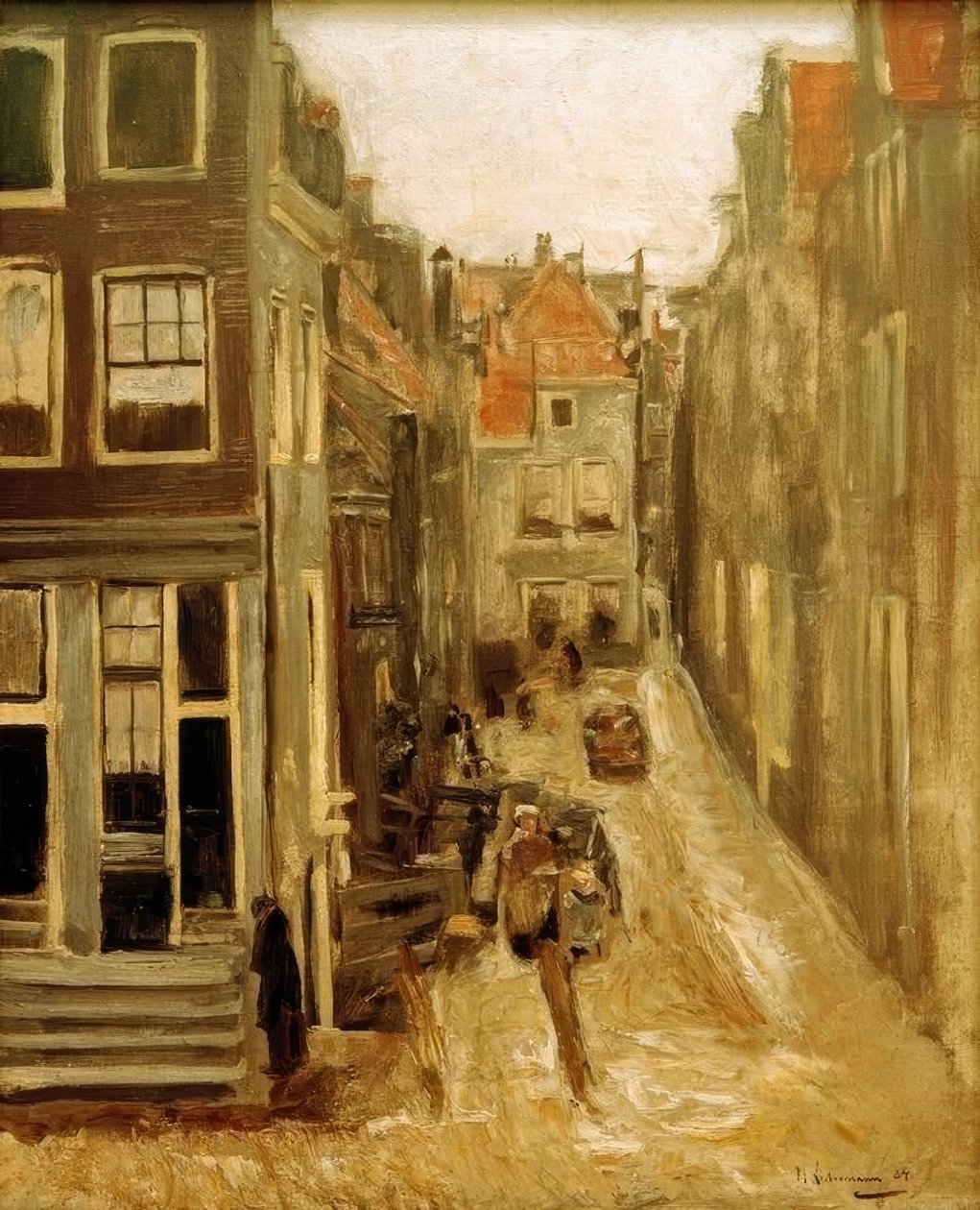 Judengasse i Amsterdam av Max Liebermann