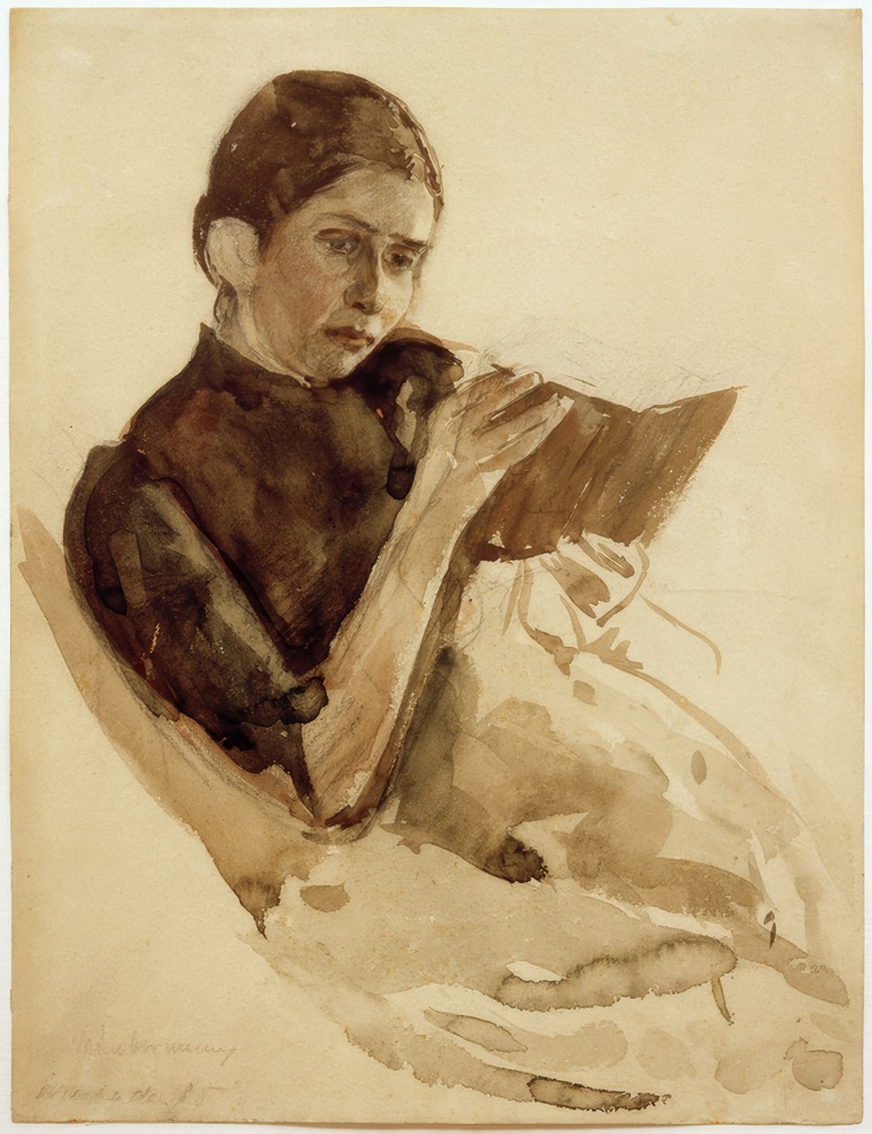 Max Liebermann, kona til kunstneren Martha Liebermann av Max Liebermann