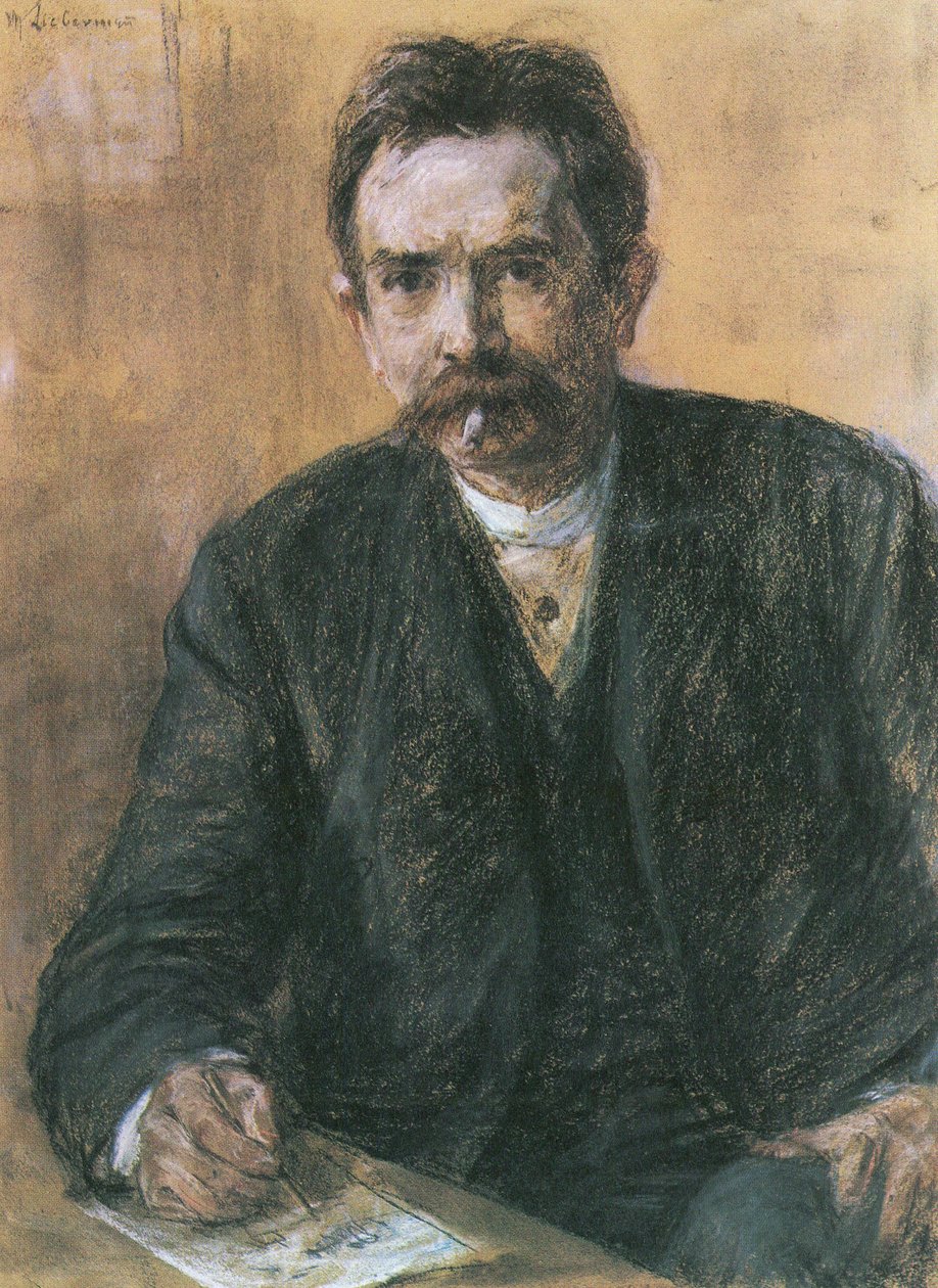 Portrett av forfatteren Eduard Grisebach av Max Liebermann