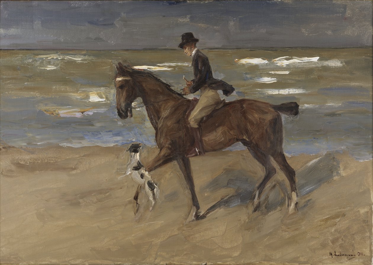 Rytter på stranden, 1911 av Max Liebermann