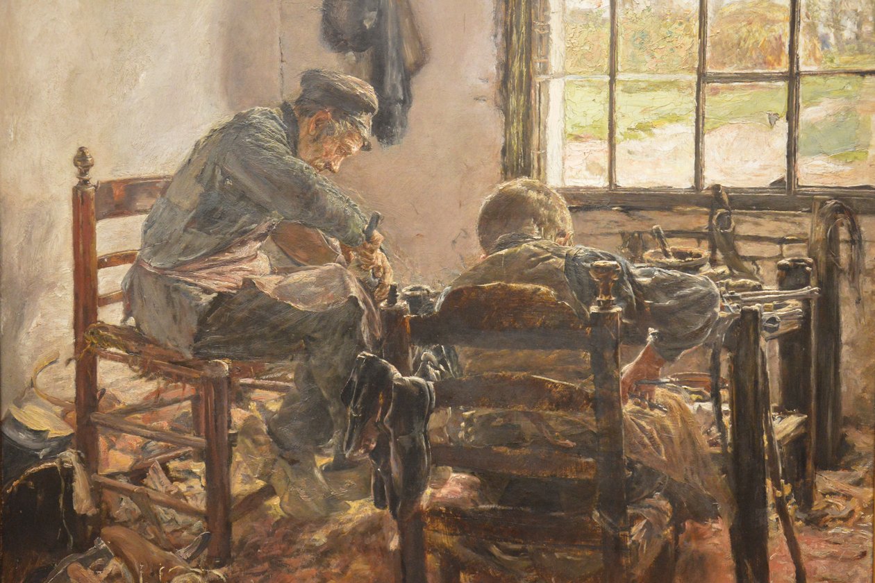Skomakerverksted av Max Liebermann