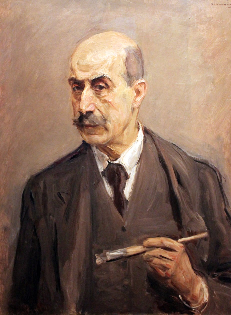 Selvportrett med pensel av Max Liebermann