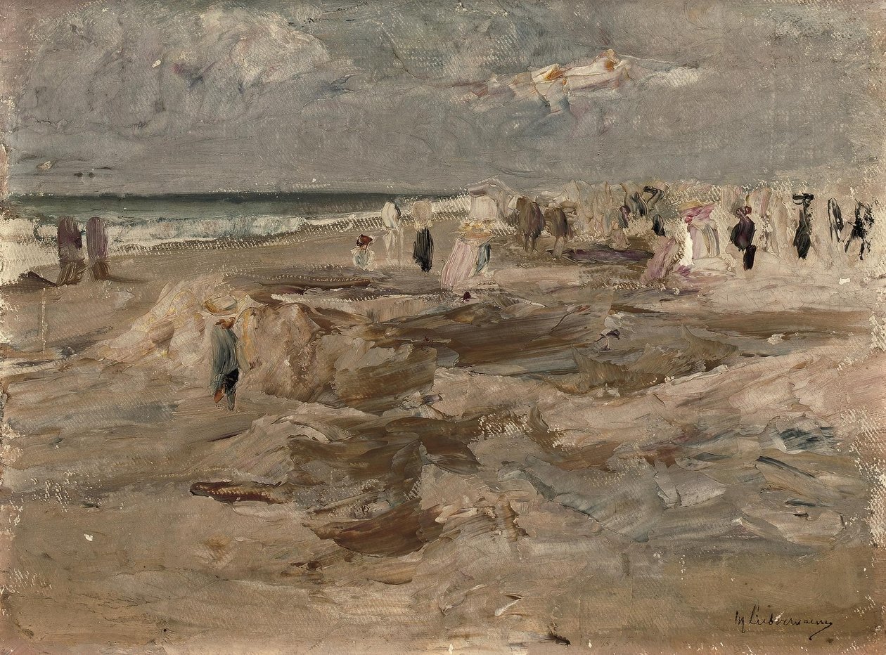 Stranden i Noordwijk av Max Liebermann