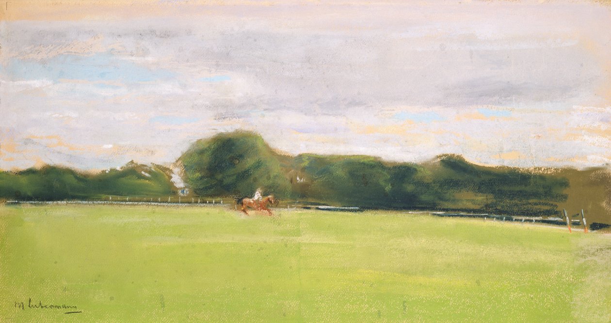 Polofeltet i Jenischs Park, 1902 (pastell på papir) av Max Liebermann