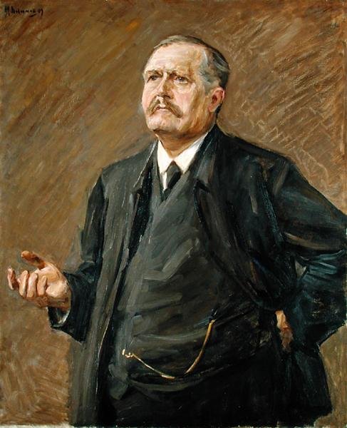 Teologen og sosialpolitikeren, Friedrich Naumann (1860-1919) 1909 av Max Liebermann