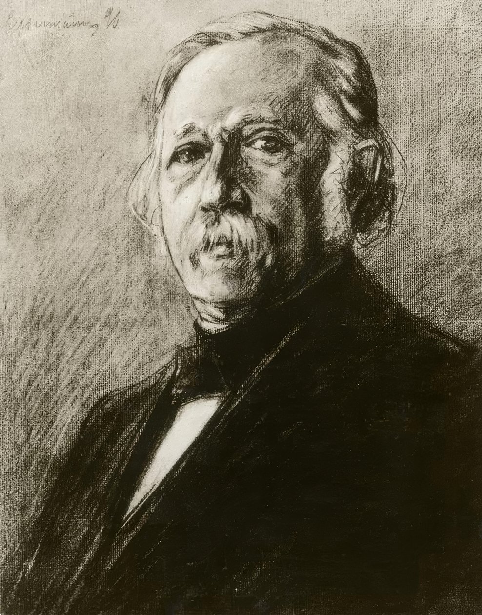Theodor Fontane, tegning. v. M. Liebermann av Max Liebermann