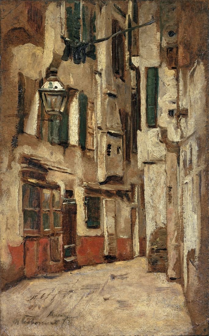 Venetiansk smug til høyre av Max Liebermann