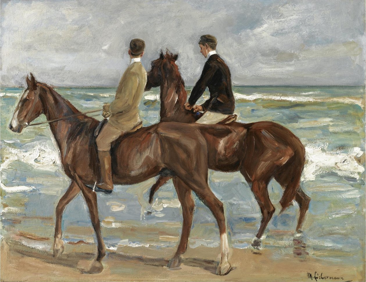 To ryttere på stranden av Max Liebermann