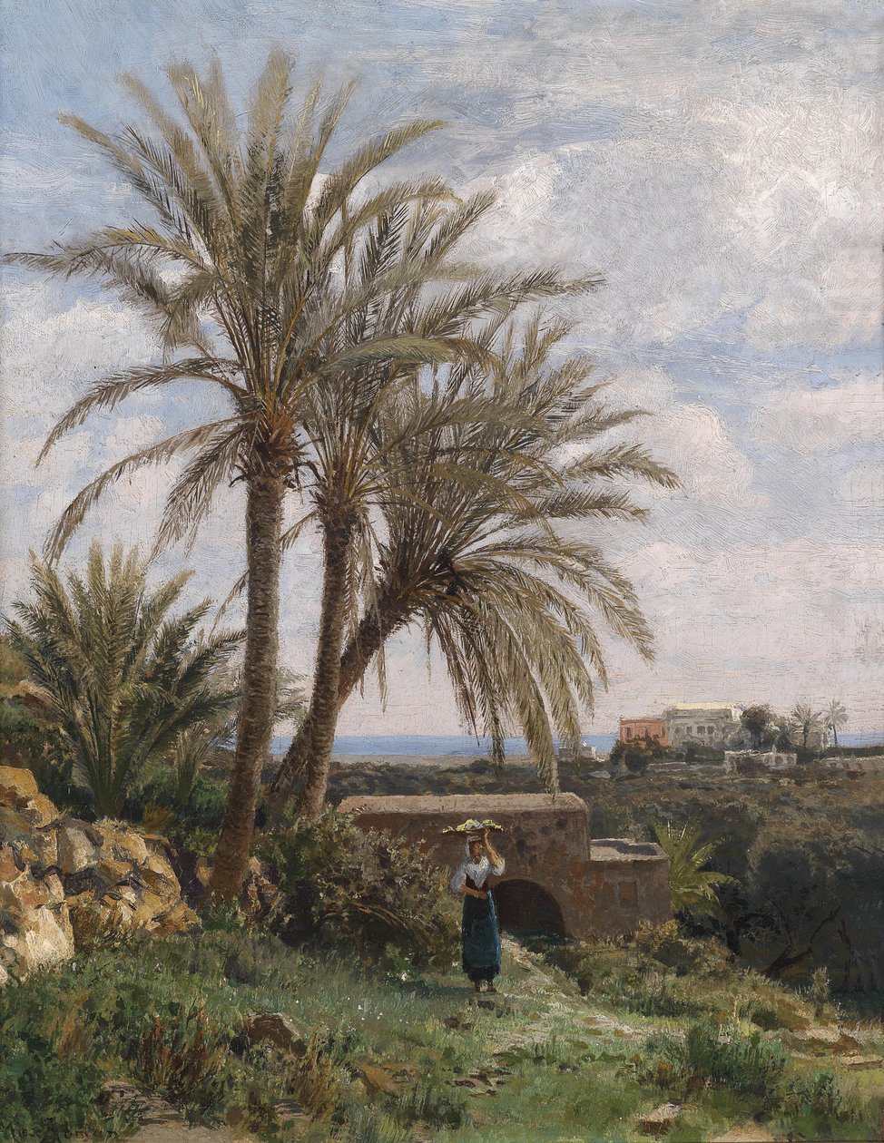 Eldgammel villa nær Tivoli av Max Wilhelm Roman