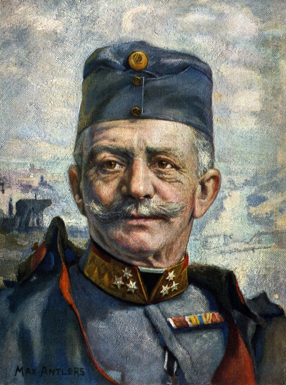 Portrett av Conrad von Hotzendorf (1852-1925), marechal for den østerriksk-ungarske hæren” (tegning) av Max Antlers