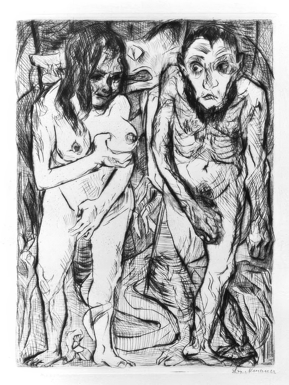 Adam og Eva av Max Beckmann